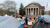 Pro-Palestinian Syracuse University students set up tents, join other college protests