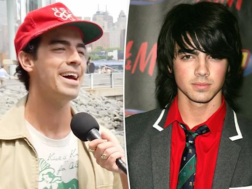 Joe Jonas pokes fun at his former flat-ironed hairstyle, dubs it his least favorite