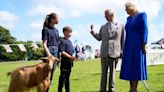 King and Queen present royal title to a goat