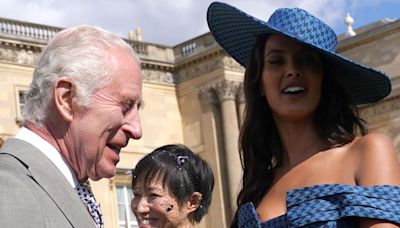 King pulled for a chat by Maya Jama at Buckingham Palace garden party