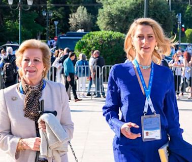 Tatiana Blatnik reaparece tras su divorcio con su exsuegra Ana María de Grecia en la Ceremonia de la Llama Olímpica