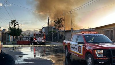 Incendio de tarimas al norte provoca evacuación de casas