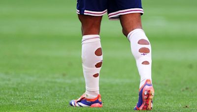 Why England players have holes in their socks during Euros 2024 matches as fans baffled