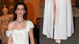 Anne Hathaway Continues to Embrace Monochromatic Heels While in Rome