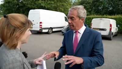 Nigel Farage challenged on Reform UK activist using racist slurs