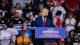 Trump Blasts Biden at Rally, Keeps Teasing 2024 Run