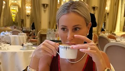 Roxy Jacenko shows off the 'shoe of summer' during holiday in France