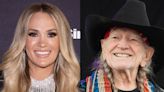 Carrie Underwood Is All Smiles Posing With Willie Nelson