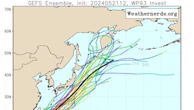 一號颱風「艾維尼」最新生成機率曝！ 氣象署公布「未來一周路徑圖」