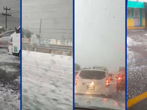 Granizada ‘paraliza’ la México-Pachuca y provoca daños en Ecatepec: Así van las lluvias en CDMX y Edomex