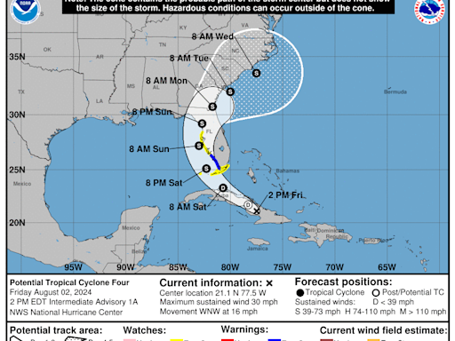Fort Myers, Lee County under tropical storm warning as Potential Tropical Cyclone 4 progresses
