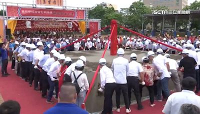 鎮瀾宮建醮祭壇動土 顏清標：天熱媽祖送風來