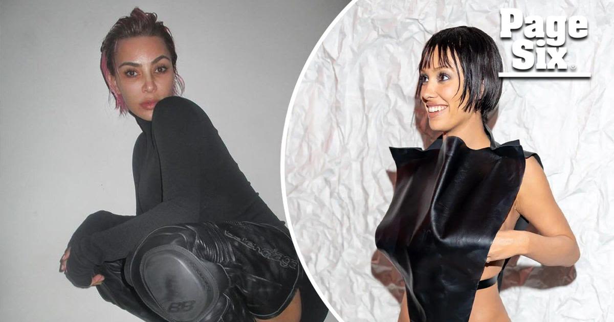 Pink-haired Kim Kardashian compared to Bianca Censori in latest look: 'Yeezy taught them all'