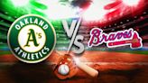 Athletics vs. Braves prediction, odds, pick - 6/1/2024
