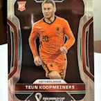 Teun Koopmeiners #162 世足 帕尼尼 2022 World Cup Prizm Panini 卡達 世界盃 荷蘭