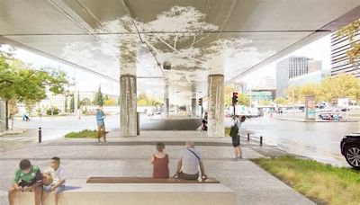 Un inesperado 'jardín' bajo el puente de Nuevos Ministerios: inspiración en el de Juan Bravo y 3.000 metros cuadrados para regenerar