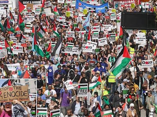 'Hundreds of thousands' expected at pro-Palestine march in London - as Met Police warn months of protests have caused 'fear and uncertainty' among the capital's Jewish communities