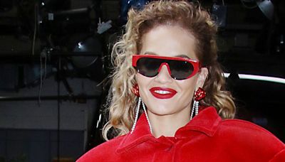 Rita Ora reps head-to-toe red trend in four different ’fits in 24 hours