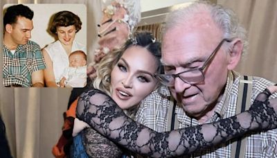 Em fotos raras, Madonna comemora 93 anos do pai! - OFuxico