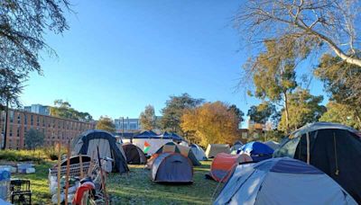 澳洲國立大學挺巴勒斯坦抗議學生搬移示威帳篷 (圖)