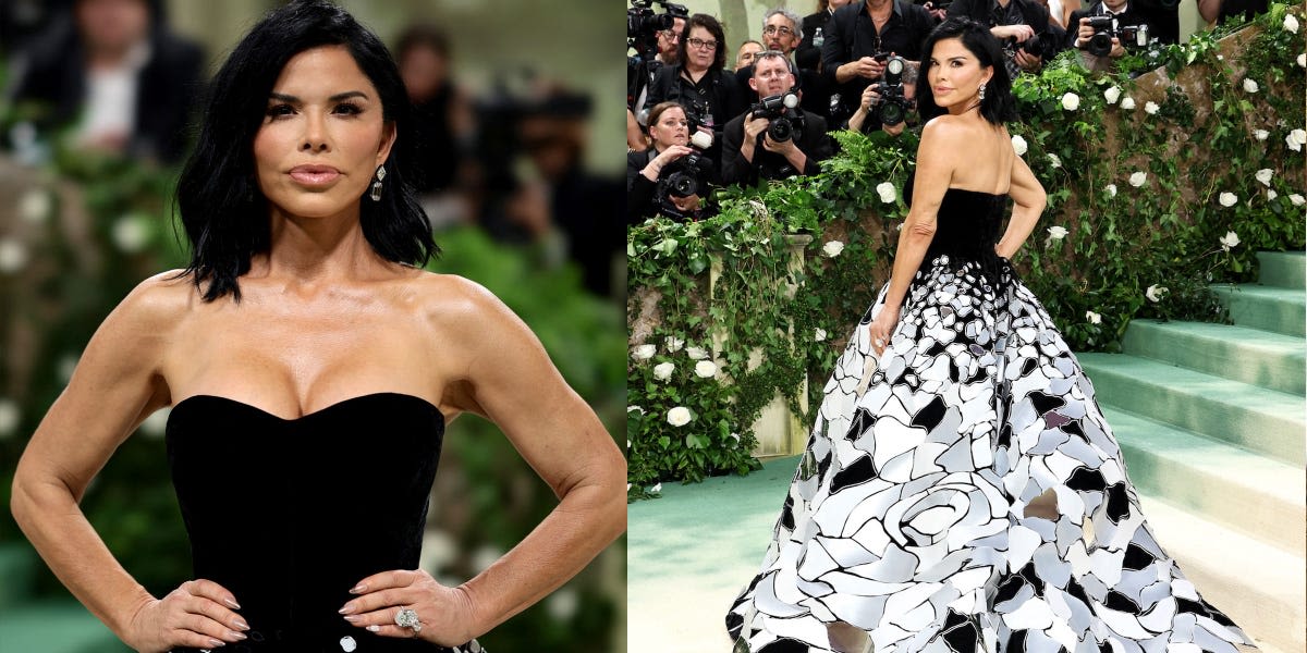 Lauren Sánchez just made her Met Gala debut in a stunning black-and-white gown
