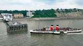 The world's last seagoing paddle steamer has just docked in Wales and you can travel on it