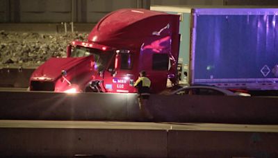 Tractor trailer driver killed after being hit by car on 635 in Dallas