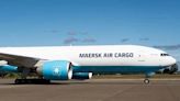 First Maersk Air Cargo 777F arrives in Billund after delivery flight