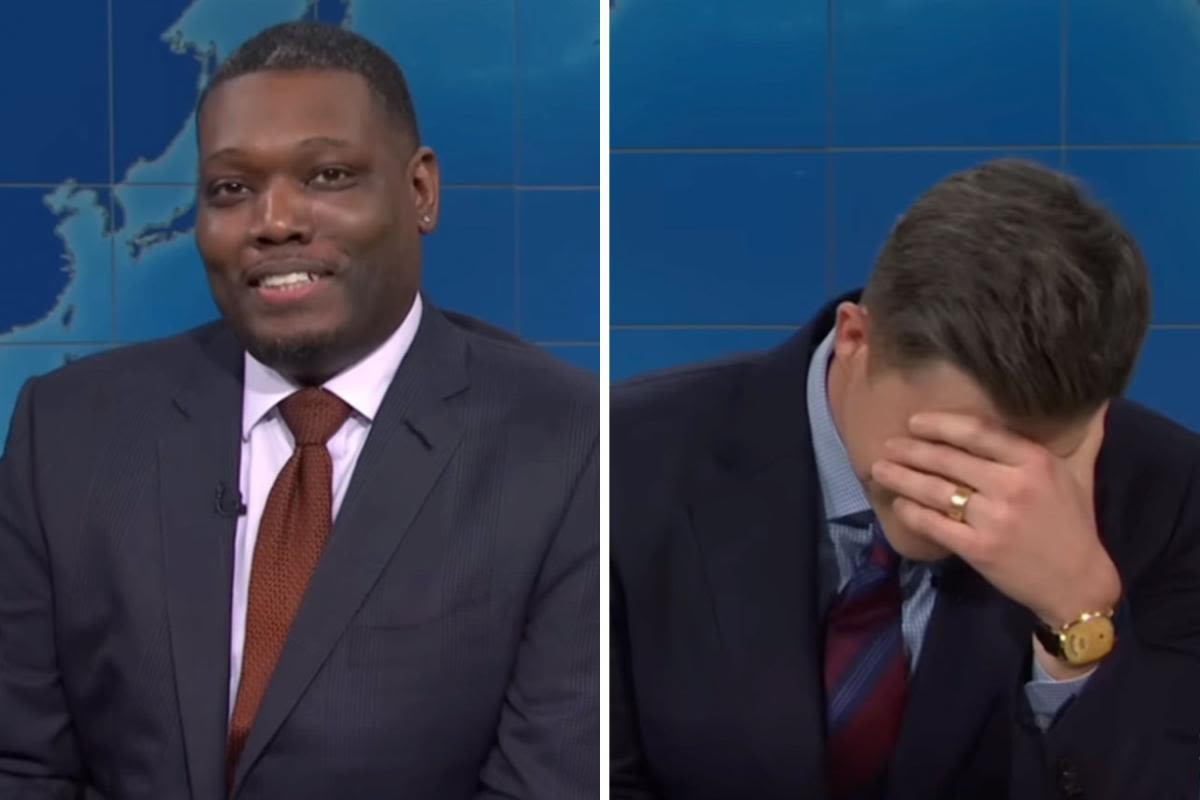 Michael Che forces Colin Jost to deliver cringey joke about Scarlett Johansson during annual 'SNL' joke swap