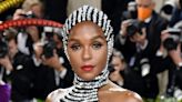 Janelle Monae Sparkles in Disco Gown, Crystal Headpiece & Hidden Heels at Met Gala 2022