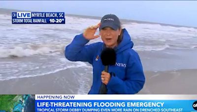 National TV weather personality Ginger Zee in Myrtle Beach, SC area. Here’s where