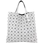 ISSEY MIYAKE 三宅一生 BAOBAO 白色三角格10x10肩背/手提包