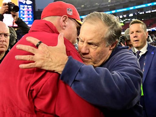 Bill Belichick Sports Washington Huskies Shirt in Brief Cameo During Eastern Conference Finals
