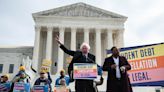 Sanders at Supreme Court: Americans shouldn’t have to face financial ruin ‘because you want a damn education’