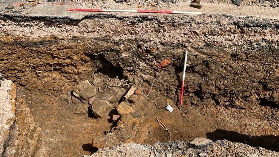 Thomas Becket trial castle stone found in car park