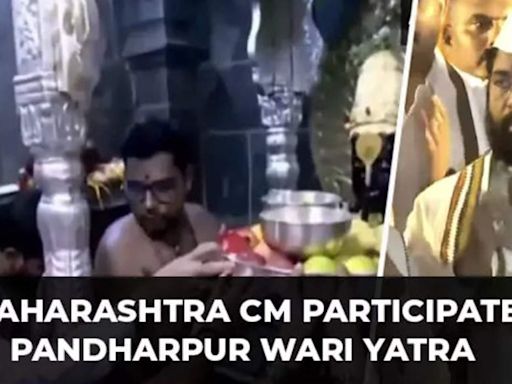 Ashadhi Ekadashi: Maharashtra CM Eknath Shinde participates in Pandharpur Wari Yatra; devotees throng Vitthal temple