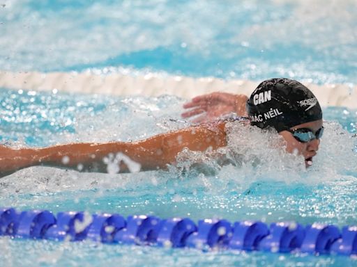 Maggie MacNeil just misses podium in 100 metre Butterfly