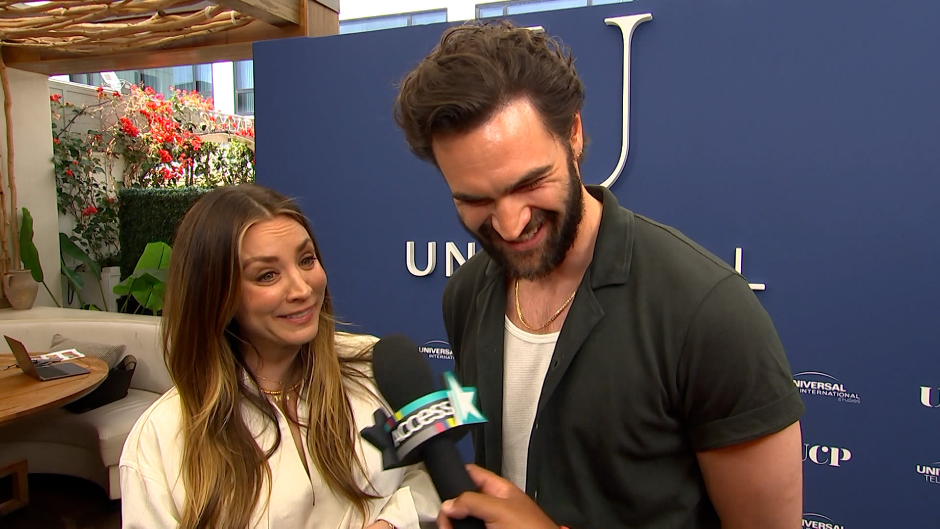 Kaley Cuoco & Tom Bateman ‘Laughed Out Loud’ Over ‘Based On A True Story’ Season 2 | Access