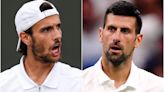 Novak Djokovic meets Lorenzo Musetti again as he eyes another Wimbledon final