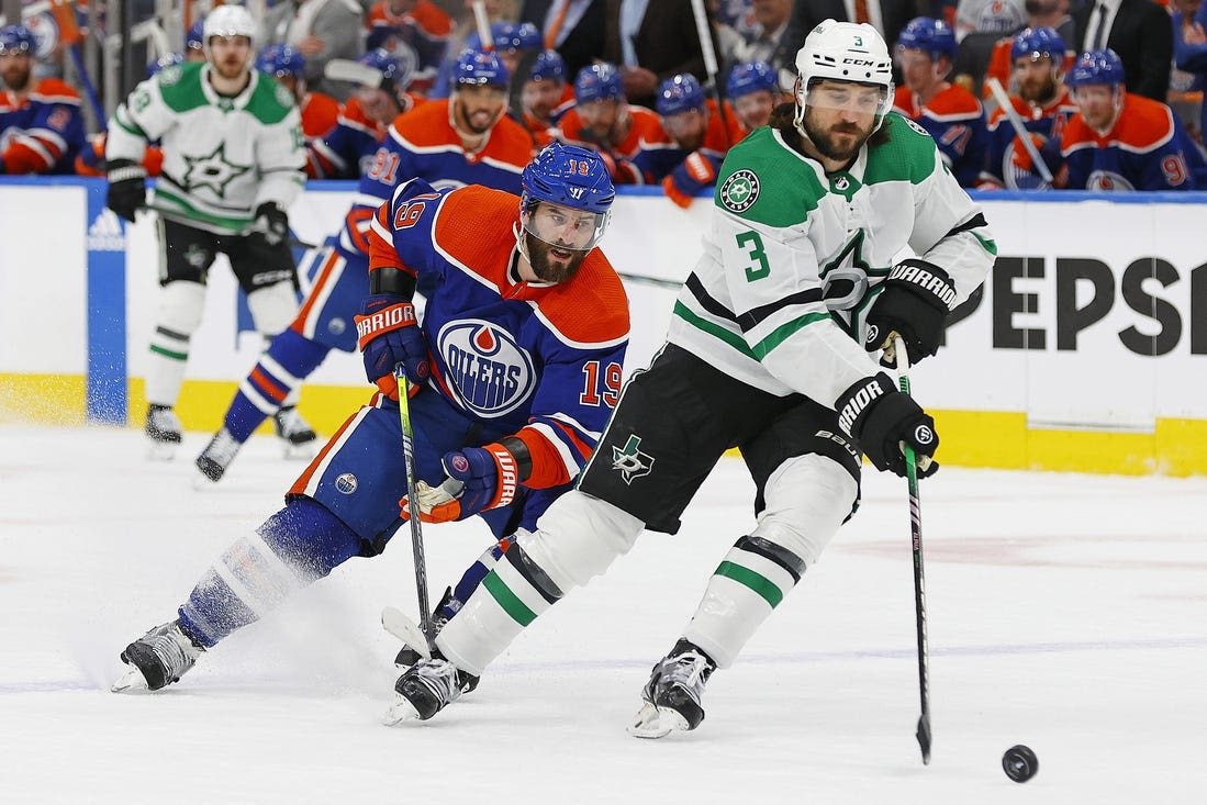 Deadspin | Stars D Chris Tanev game-time decision for Game 5 vs. Oilers