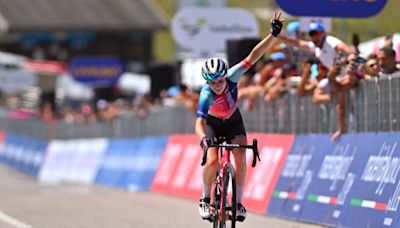 Giro d'Italia Women: Neve Bradbury conquers Blockhaus to win stage 7 solo, Longo Borghini narrowly keeps pink