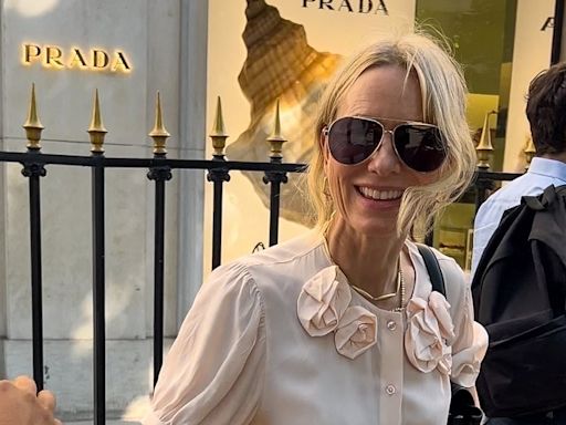 Naomi Watts puts on a chic display as she goes shopping at Prada