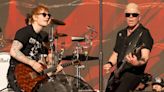 Ed Sheeran picks up an electric guitar for a high-octane appearance with The Offspring