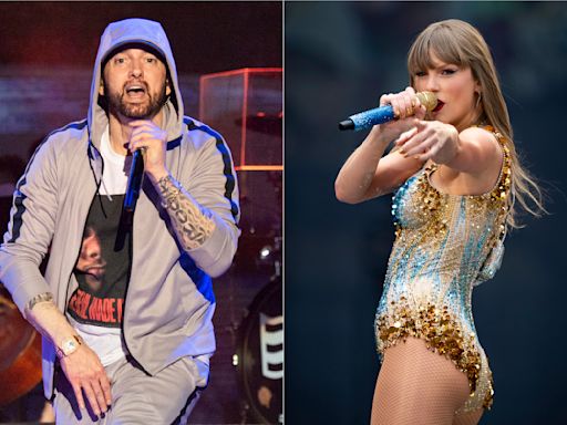 Eminem brings Taylor Swift's historic reign at No. 1 to an end, Stevie Wonder's record stays intact