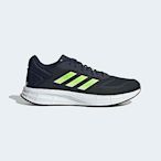 Adidas Duramo 10 [GW8337] 男 慢跑鞋 運動 休閒 基本款 輕量 透氣 舒適 緩震 深藍 螢綠