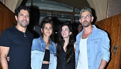 Hrithik Roshan-Saba Azad and Farhan Akhtar-Shibani Dandekar go on a double date together; fans remember 'Zindagi Na Milegi Dobara' - See photos - Times of India