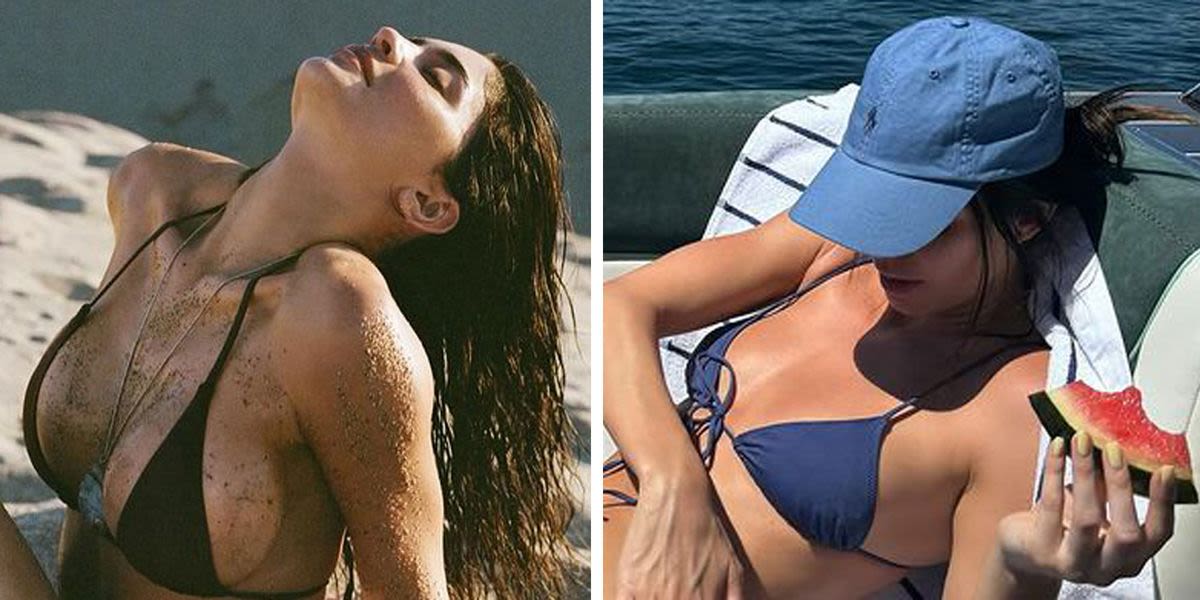 Kendall and Kylie Jenner Offer Two Different Takes on the String swimsuit