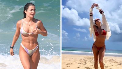 Deborah Secco e Jade Picon exibem boa forma em dia de praia - OFuxico