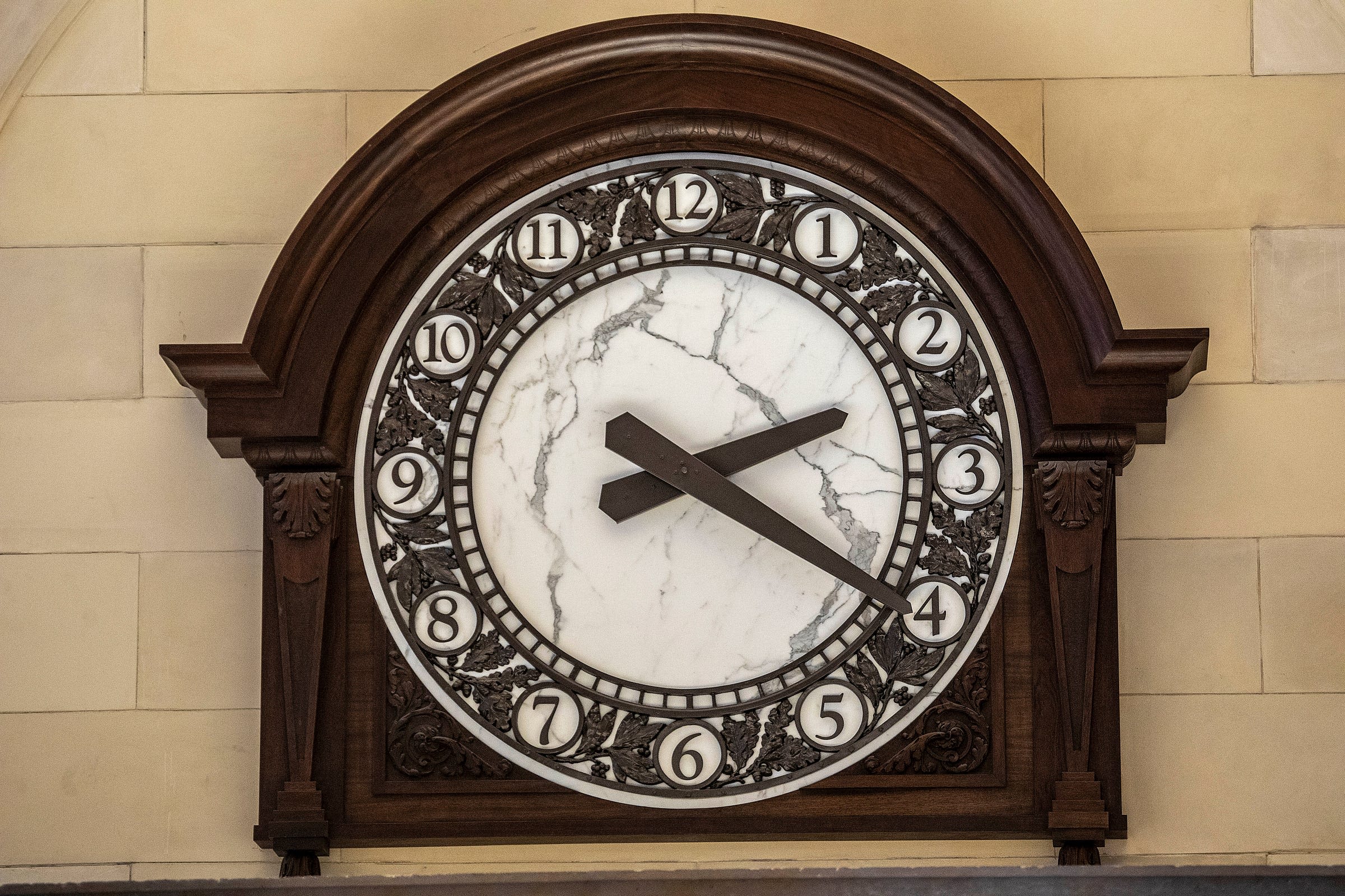 Woodworker spent nearly a year re-creating Michigan Central Station lobby clock