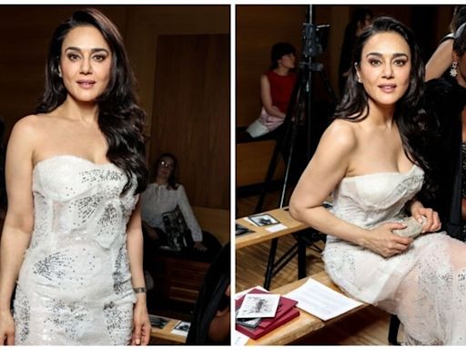 Preity Zinta slays as she makes appearance at Rahul Mishra’s Paris show; fans 'can't believe she's 49'